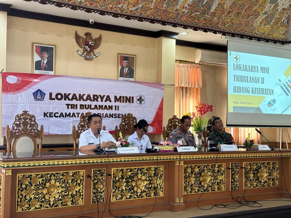 KEGIATAN RAPAT LOKMIN LINTAS SEKTOR TRIWULAN 2 KECAMATAN ABIANSEMAL